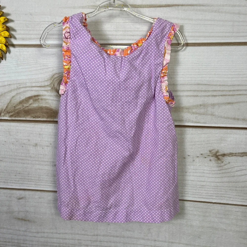 Three Sisters Toddler Girls Purple Polka Dot Orange Floral Bloomer Set 3T